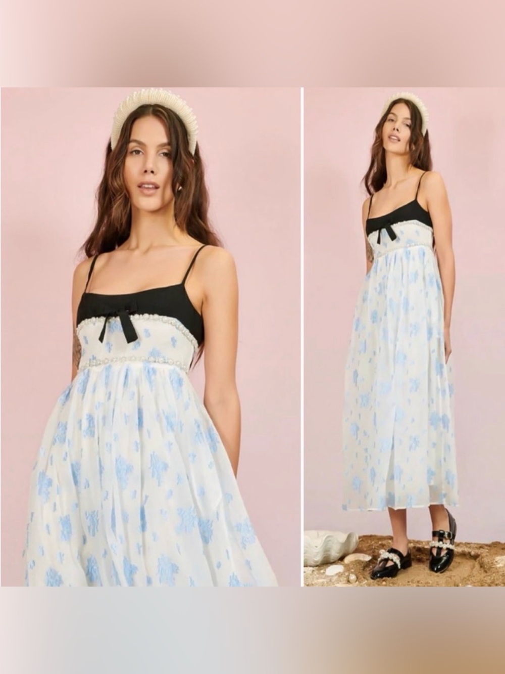 NWT Sister Jane Dream Ocean Blues Cami Dress Sz M